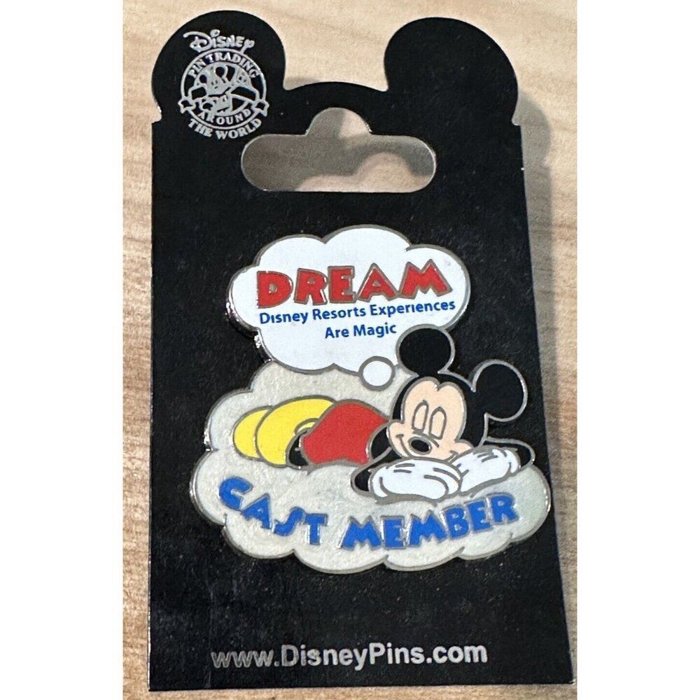 Disney Resorts Mickey Mouse DREAM Cast Member Exclusive Pin Trading Button 2011